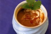 Pinto Bean Soup, Red Chile, Cheese