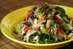 Poached Chicken and Cabbage Salad
