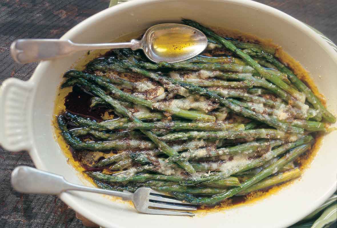 how to bake asparagus with parmesan cheese