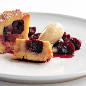 Cherry-Vanilla Brioche Pudding