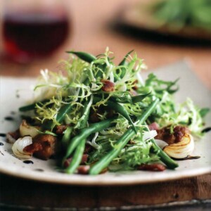 Haricots Verts with Frisée and Bacon