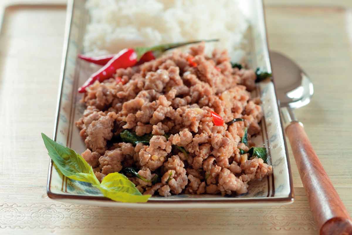 Thai Basil Pork Recipe Leite S Culinaria