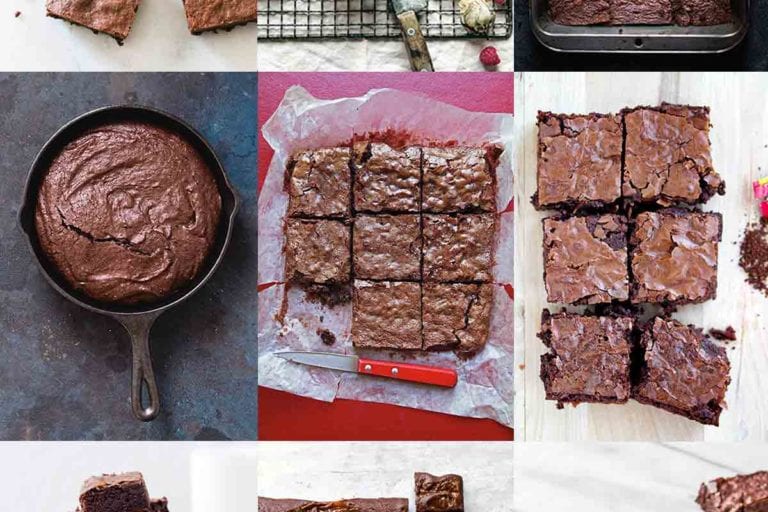 A collage of all of the best brownies from Leite's Culinaria.