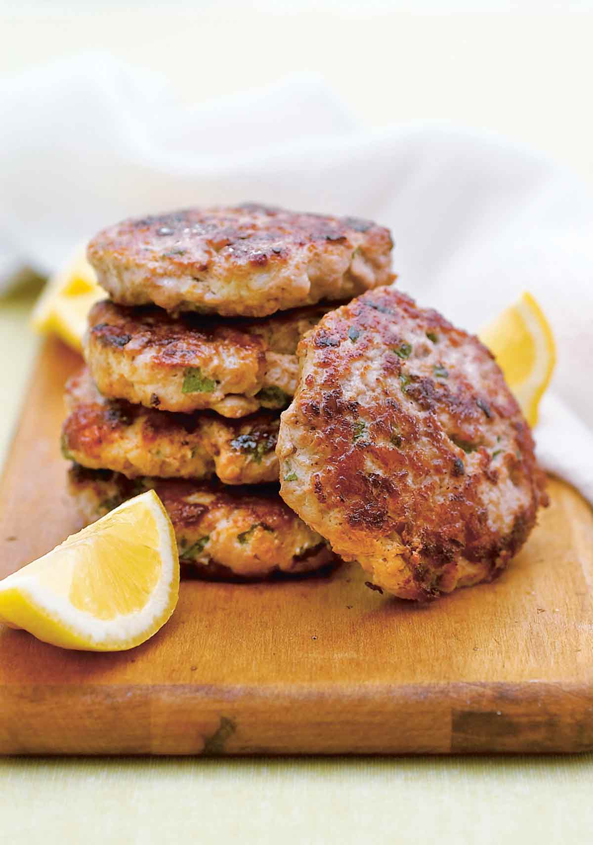 Turkey Burgers with Lemon and Mint