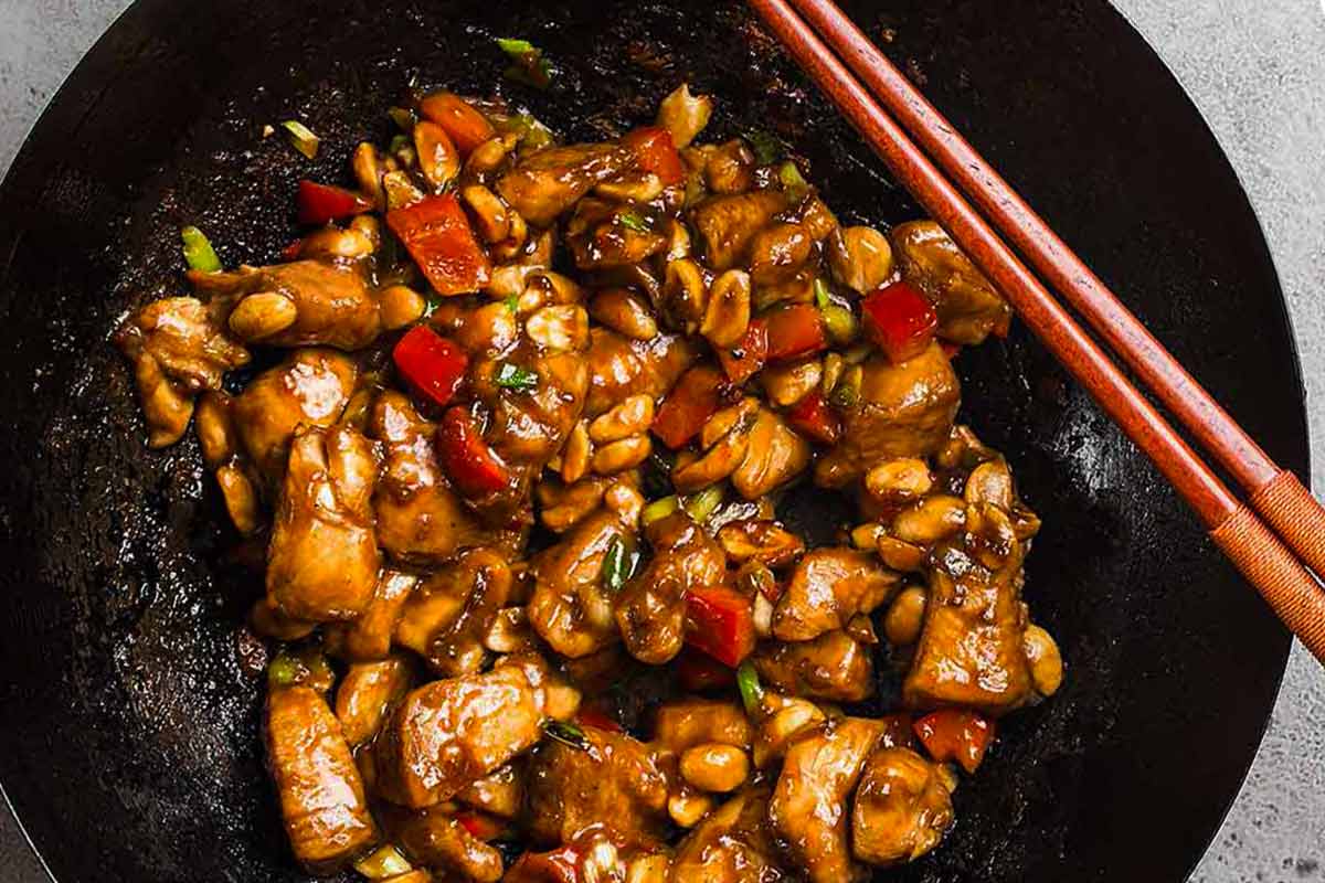 Kung Pao Chicken With Peanuts Recipe | Leite's Culinaria