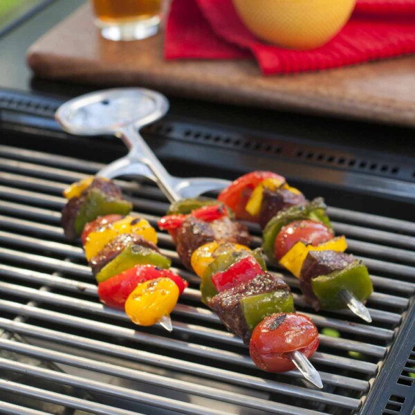 Nordic Ware Cactus Kebob with Peppers and Tomatoes