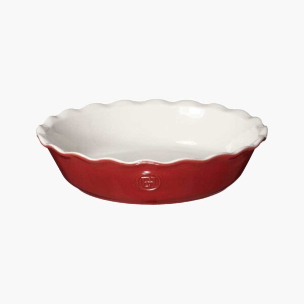 Red Emile Henry Pie Dish
