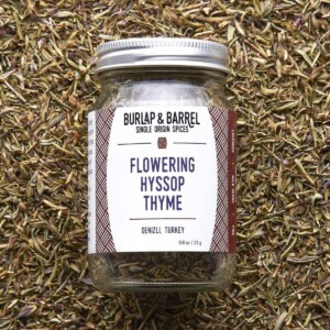 Jar of Flowering Hyssop Thyme.