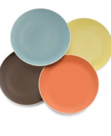 Set of 4 Pop Colors Accent Plates