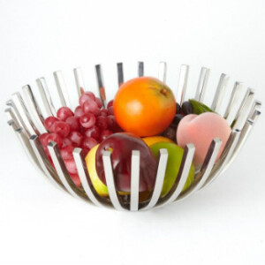 Beam Stainless Steel Basket filled with fruit.