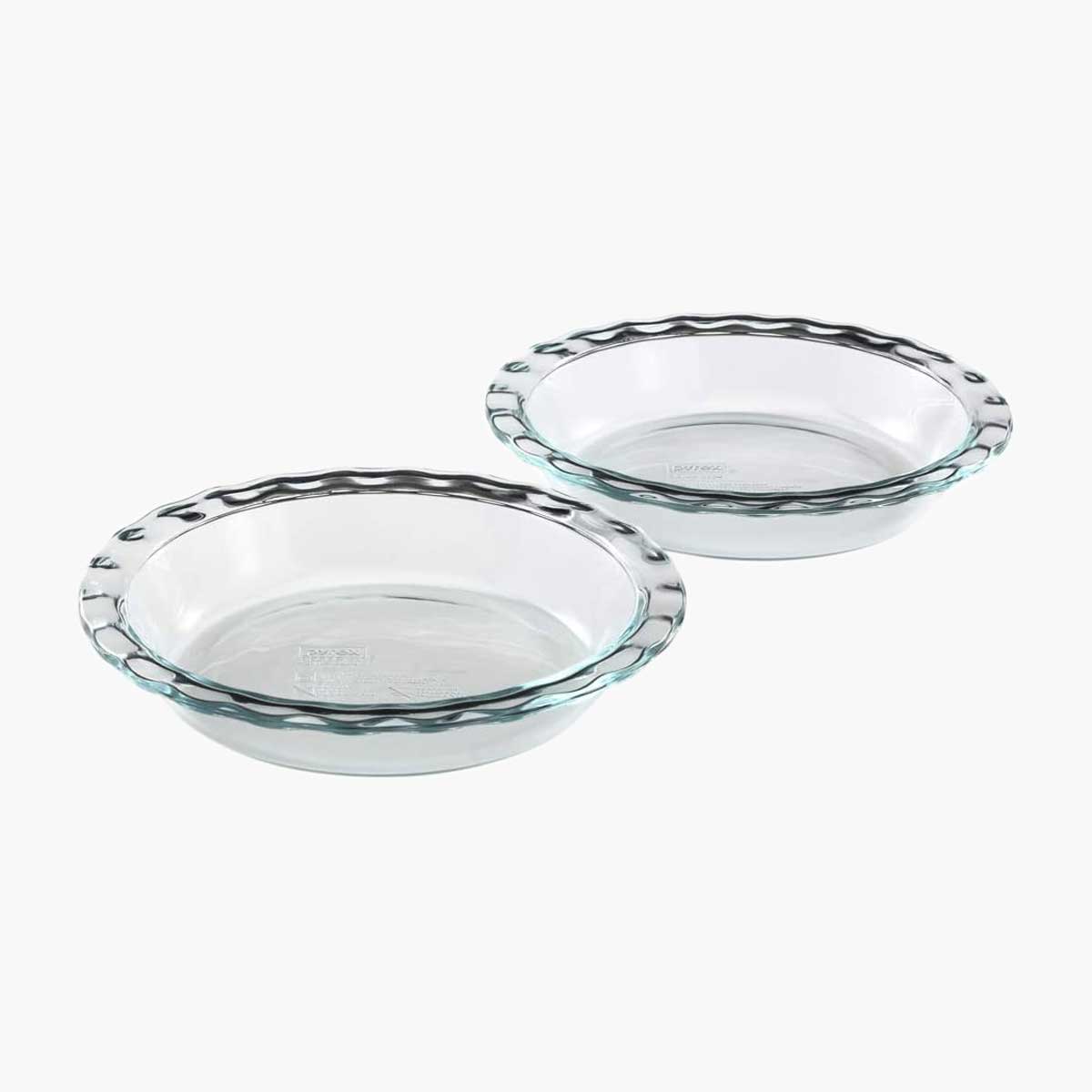 Glass Pie Plate Set of 2