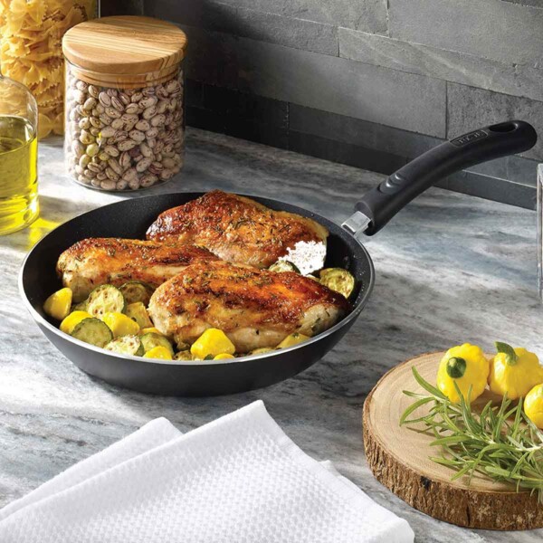 T-fal Non-stick Cookware Set with chicken