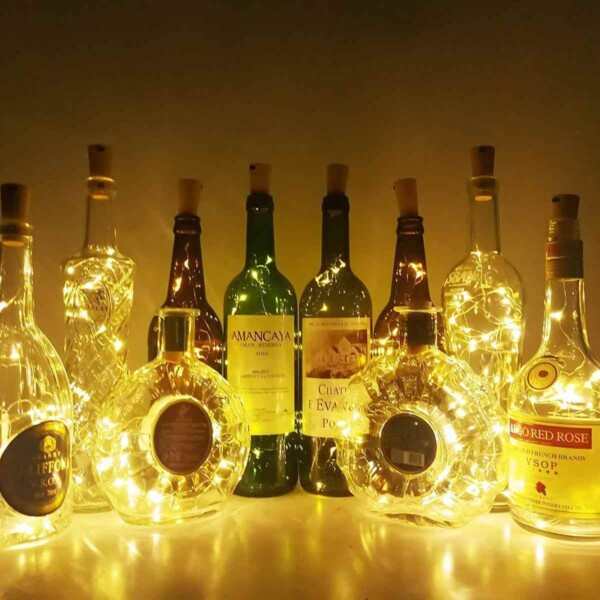 Aluan Wine Bottle Lights in Bottles