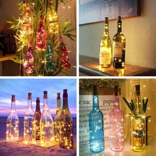 Colorful Aluan Wine Bottle Lights