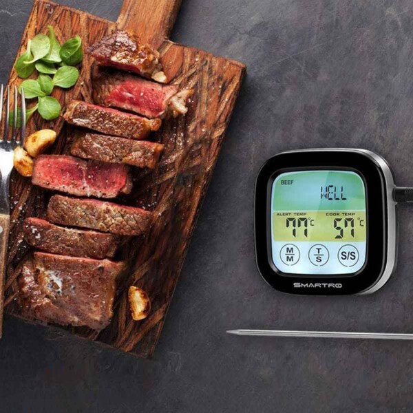 Digital Meat Thermometer with Steak