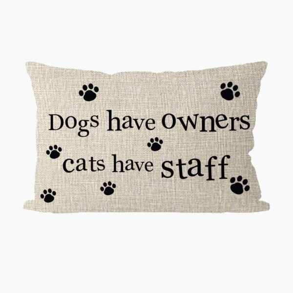 Dog Cat Throw Pillow