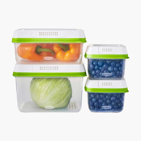 Rubbermaid Freshworks Produce Keeper Stack of 4