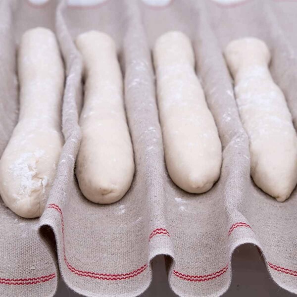 Bakers Dough Couche with Baguettes
