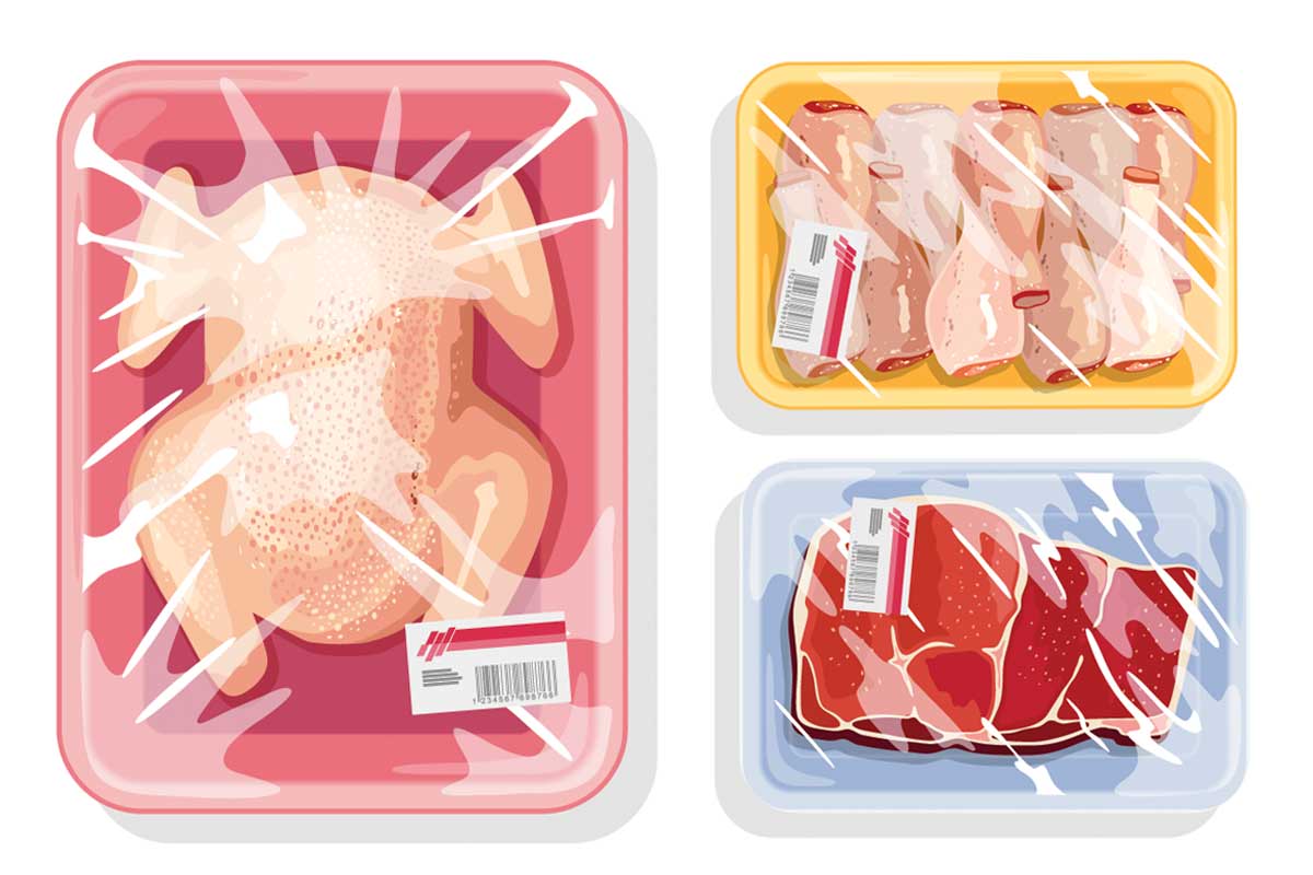 Butchers Cuts Beef Lamp Chicken Pork Fresh Meat Metal Storage Tin Box 