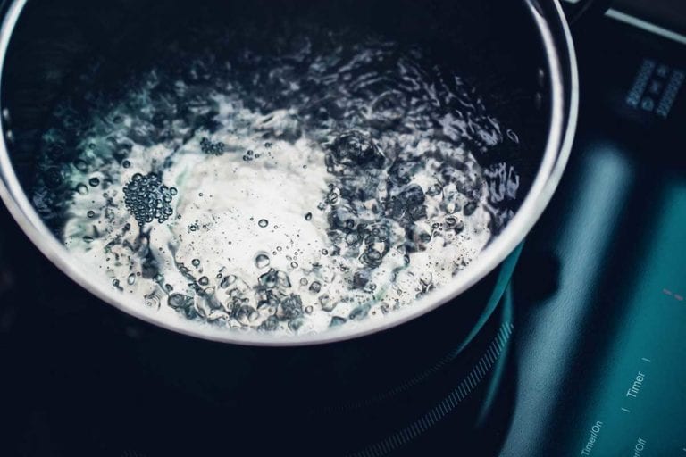 A boiling pot of water for the easiest way to cook any whole grain.