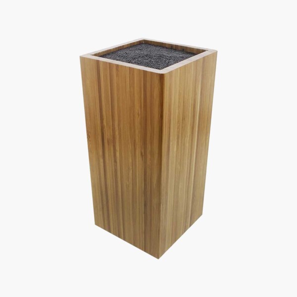 Knife Block Bamboo with Bristles.