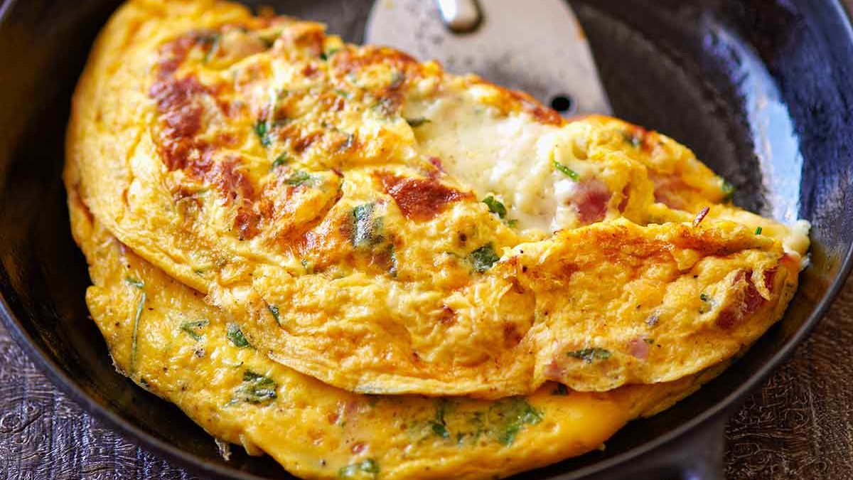 Ham and Cheese Omelet Recipe | Leite's Culinaria