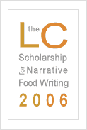 Leite's Culinaria Scholarship for Narrative Food Writing Winner